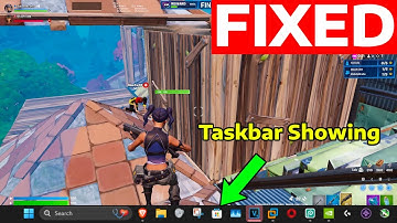 How To Fix Taskbar Showing on Games & Movies Full Screen