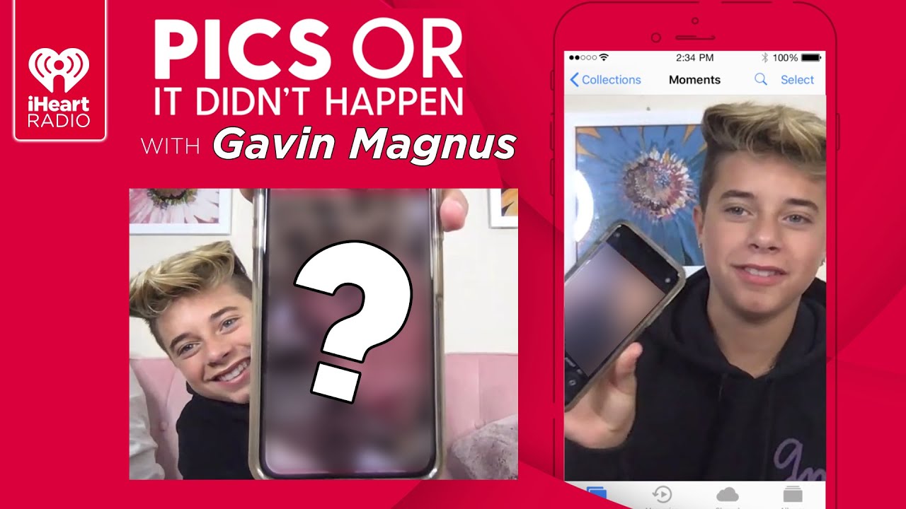 Gavin Magnus Shows Off Personal Photos From His Phone! | Pics Or It Didn't  Happen - YouTube