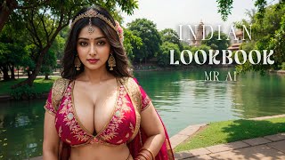 [4K] Ai Art Indian Lookbook Girl Al Art Video - Riverside Park