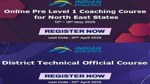 AFI District Technical Official Course | 4 Northeast Candidates & Online Pre-Level-1 Coaching Course