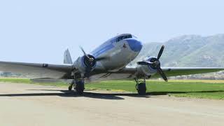 #douglas #dc3 #c47.                               Engine Start, Taxi and Take off..the Pacific Pearl