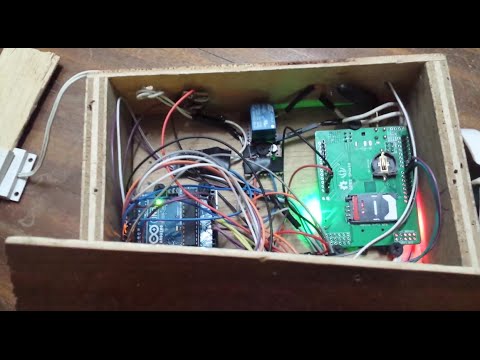 Home security system using sms to control home appliance - YouTube