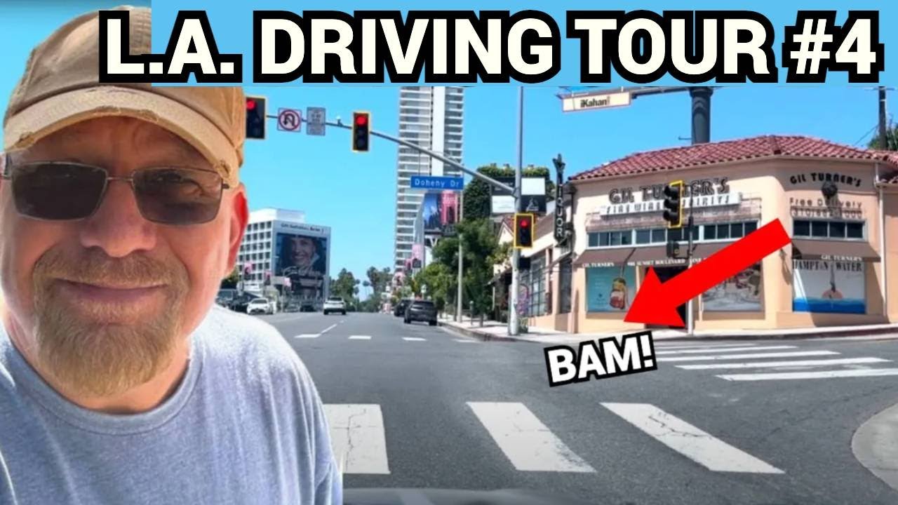 WILD RIDE: More Sunset Strip Driving and 3 LEGENDARY Movie Star Homes Driving Tour #4