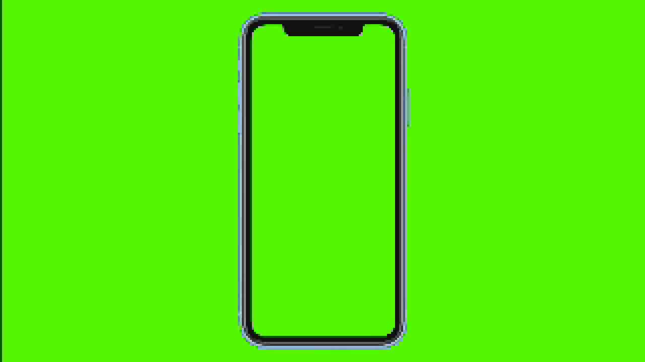 how to put a green screen on a video iphone
