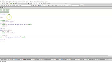 CC 111 N- Object Oriented Programming using C++: C++ Reading from a file :Kadi Sarva Vishwavidyalaya