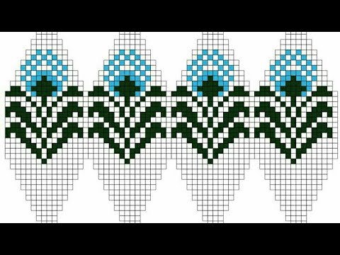 graph knitting pattern | beautiful graph for sweater border | cross stitch  chart - YouTube