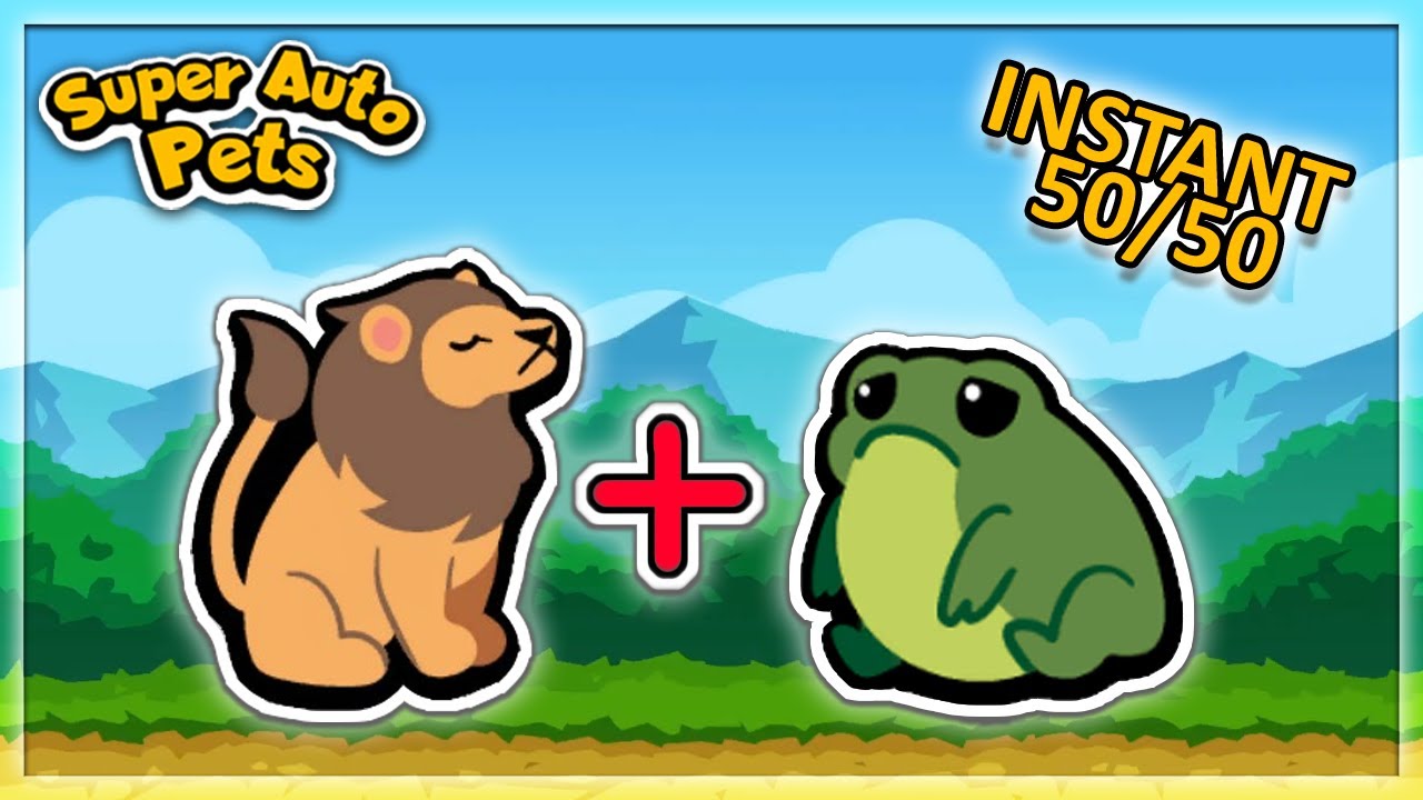 I Found an INSANE COMBO With the Lion and Frog in Super Auto Pets