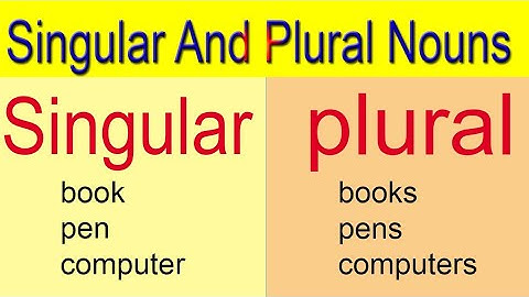 Singular and plural noun in sindhi