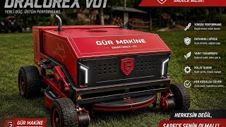 Gür Maki̇ne Dracorex V01 Uzaktan Kumandalı Ot Parçalama Makinemiz.