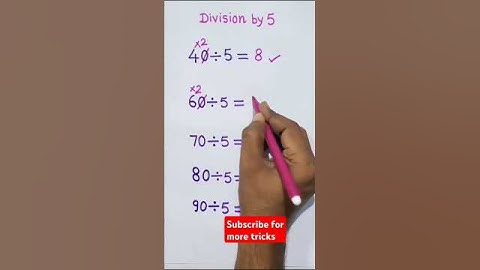 Division tips and tricks 🔥/ divide by 5 / #shorts #ytshots#shortsfeed