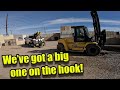 Huge Forklift Gets Stuck!