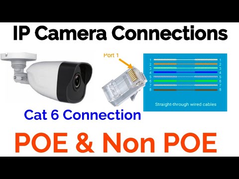 IP Camera Connection POE & NON POE Switch!