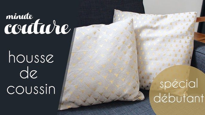 Housse de coussin avec poches de rangement pour doudou, télécommandes etc -  Tuto couture ValMa 