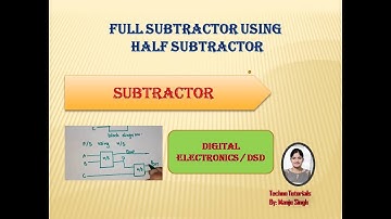 Full Subtractor  | using half subtractor | Implementation  Full Subtractor Using Half Subtractor