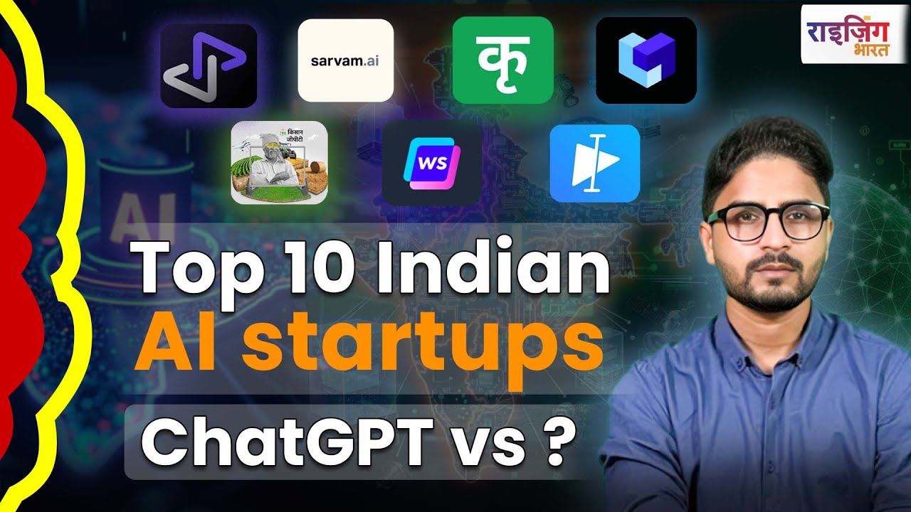 India के Top 10 Generative AI Startups - Krutrim to Sarvam AI | Complete Analysis | RizingBharat