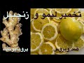 تخمیر لیمو و زنجبیل معجون ضد ویروس و دیتاکس کننده Fermentingg Lemon Ginger Ferment Lemon Flu