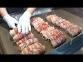 김치말이삼겹 Cheese Bacon Kimchi Roll - Korean Street Food