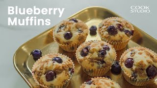 Blueberry Muffins Recipe 4K Cook Studio