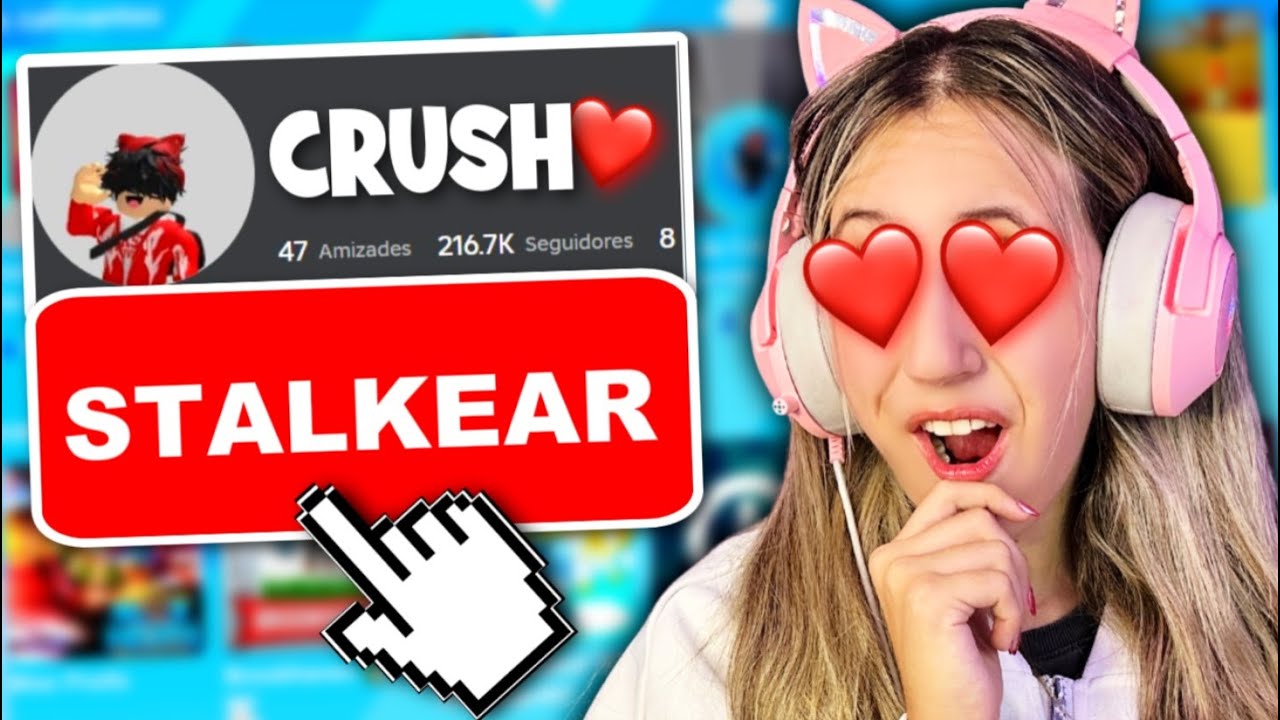 EU STALKEEI O MEU CRUSH no ROBLOX😲