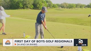 Day One of UIL boy's golf regionals take place across the state of Texas