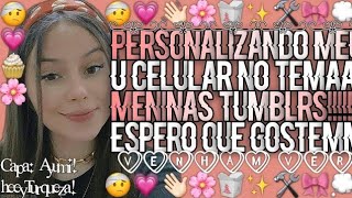 ⊂(•‿•⊂ )*.✧👋🏻🌸 Personalizando o meu celular a01 core no tema meninas Tumblrs! screenshot 5