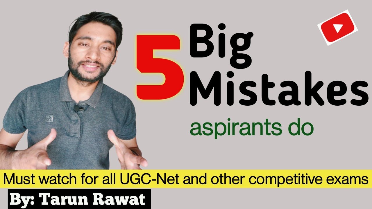 🔴5 mistakes to avoid while preparing for UGC NET and other competitive ...