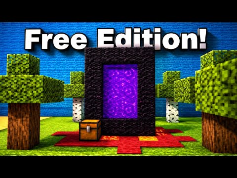 I Got Trapped Inside Minecraft Free Edition 😱..