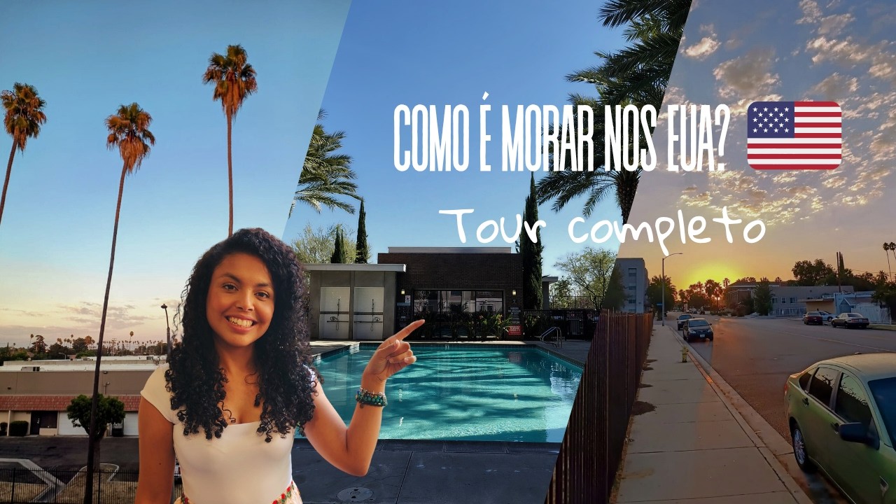 Como é morar em um condomínio popular nos EUA? | Tour completo do nosso apê