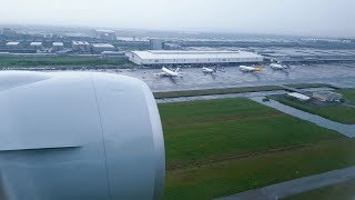Bangkok Airport Landing, Suvarnabhumi Airport BKK - Qatar Airways Boeing  777-300