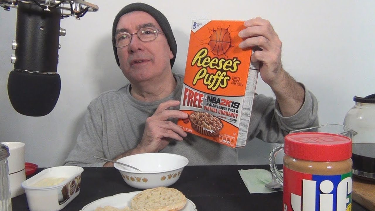 ASMR Eating Reeses Puffs Whispering