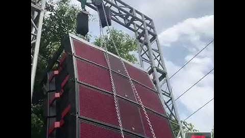 T.I Professional Audio Max215 Dual Line Array Factory Outlet Demo Setup Show
