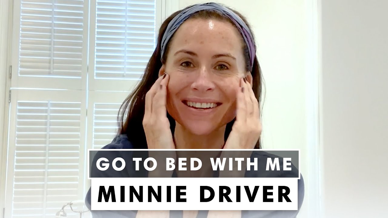 Minnie Driver's Nighttime Skincare Routine | Go To Bed With Me | Harper's BAZAAR