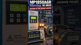 Testing a Mentor MP1850A6R DC Drive – Motor, Armature Pulses & Oscilloscope