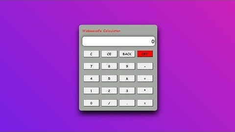 Simple calculator using Jquery