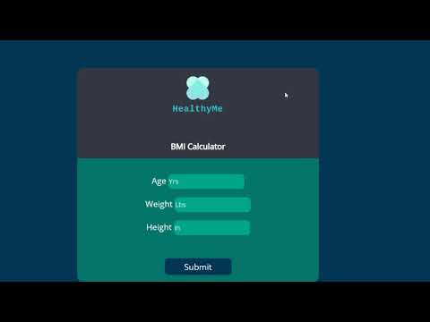 HealthyMe BMI Calculator Video Submission CongressionalApp 2018