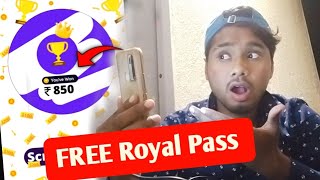 Scratch 3 ROYAL PASS in BGMi ! | how to get free royal pass in bgmi |Today New BGMi Redeem Code 2021 screenshot 4