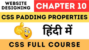 Css padding property in hindi | css padding top, right, bottom, left