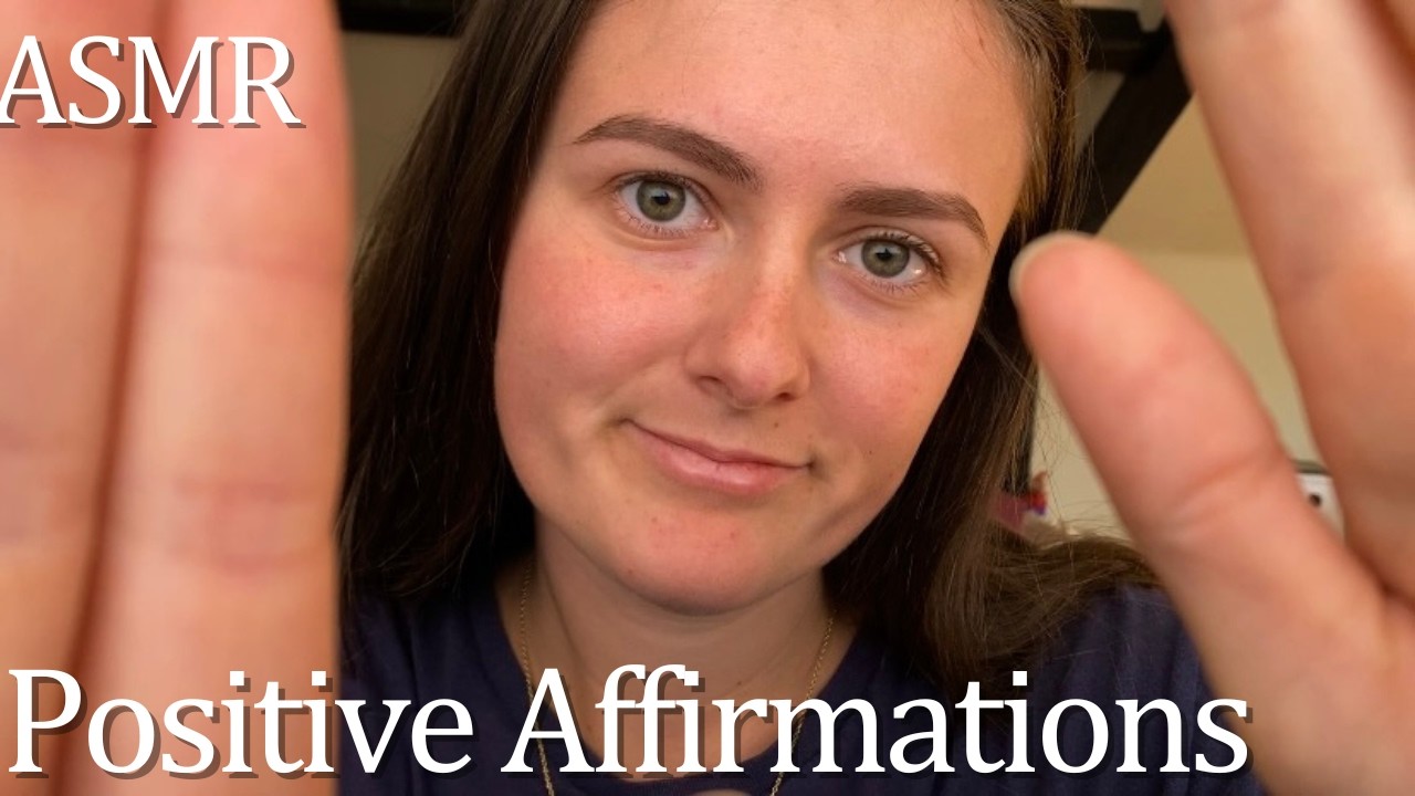 [ASMR] Gentle Face Touching with Positive Affirmations