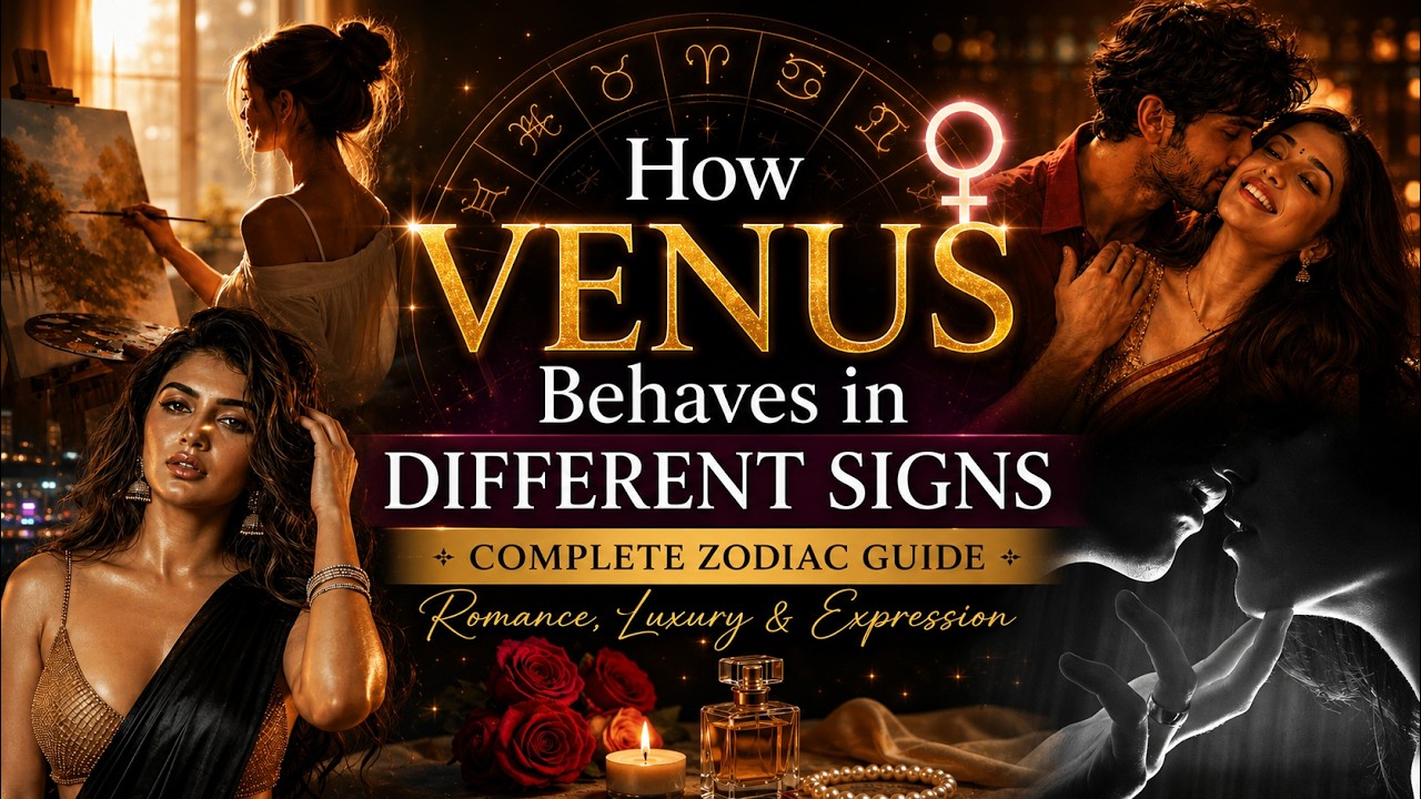 How Venus Behaves in Different Signs | Complete Zodiac Guide @Jothishi ...