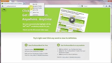 Firefox: How to save the free ProfessorWord bookmarklet
