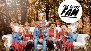 Vignette de la vidéo "SNEAK PEAK- Of Our Fall Family Photo shoot- The Detty Family"