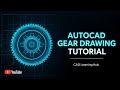 AutoCAD 2D Gear Drawing Step by Step | Complete Mechanical Design Tutorial #autocad #GearDrawing