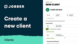 create a new client | clients