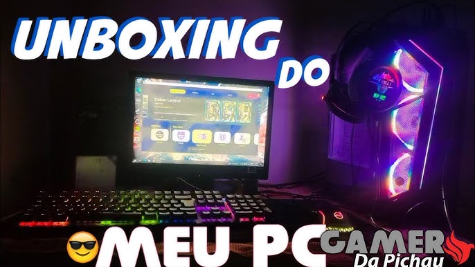 UNBOXING PC GAMER PICHAU!! 