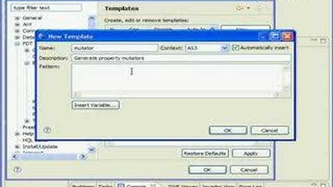 FDT 3.0 Tips & Tricks : Generating property mutators