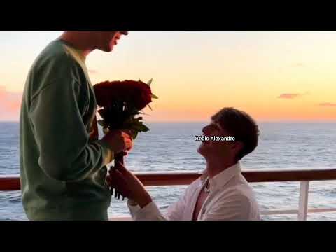 Gay Kiss Marriage Proposal Sea Roses 