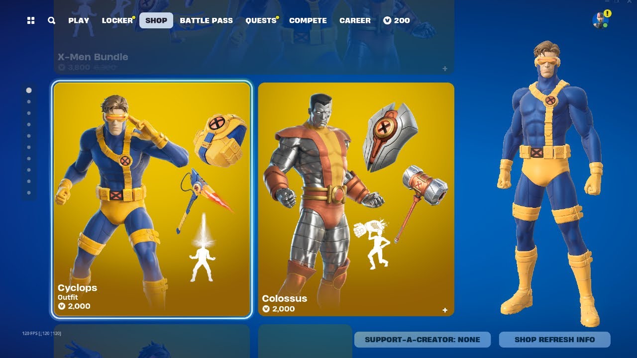 Fortnite Item Shop Showcase || 8-12-24 || Cyclops + Big Shop Rotation ...
