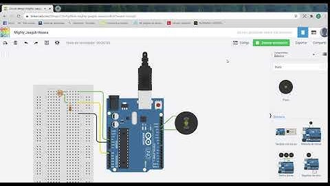 Circuit  Tinkercad   Theremin, arduino