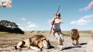 lion retaliates against a fisherman for killing a member of his clan