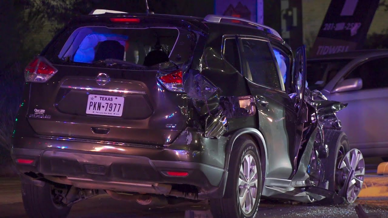 Pursuit Ends In Violent Crash | Houston - YouTube
